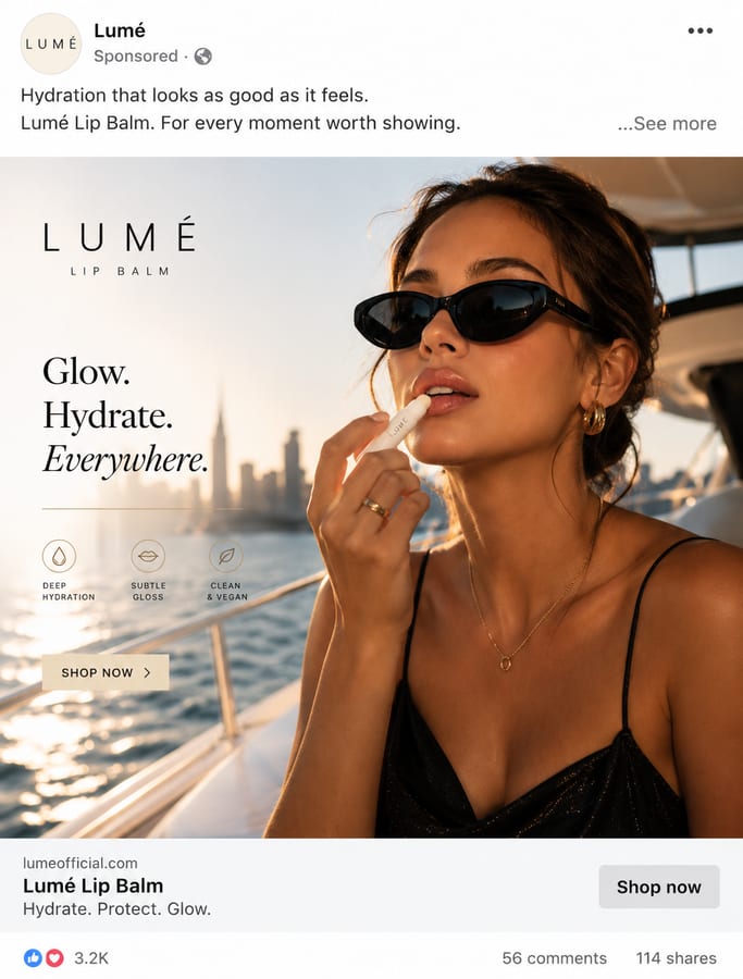 Lume, spec ad concept